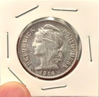 50 Centavos Portugal 1916!!! Top Zustand!!! Silber!!!