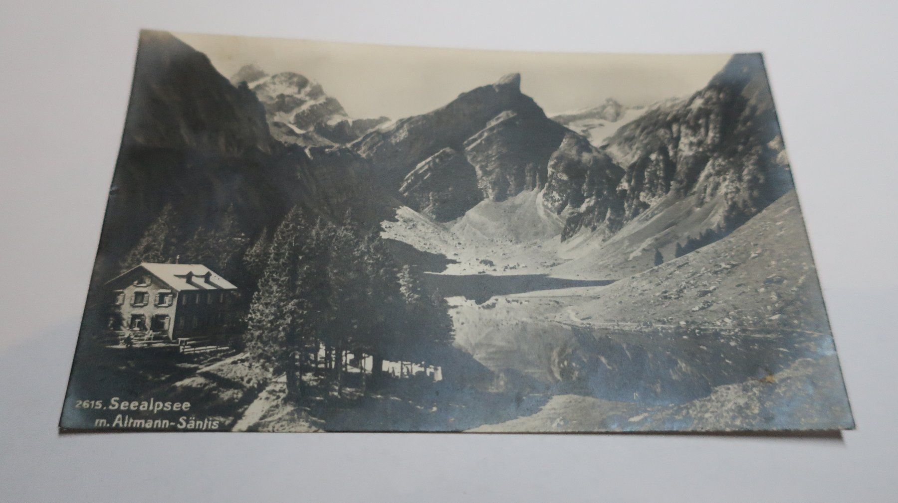 Cartoline postali: Am Seealpsee m. Altmann - Säntis – Usato da Cormoret venduto da Pascalll2001 1