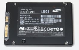 Samsung 850 Evo 120GB 2.5" Sata SSD - funktioniert