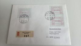 1989 ATM Brief Zusammendruck Horgen