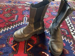 Braune Lederstiefel, Boots, Gr. 36, Herbst/Winter-Saison