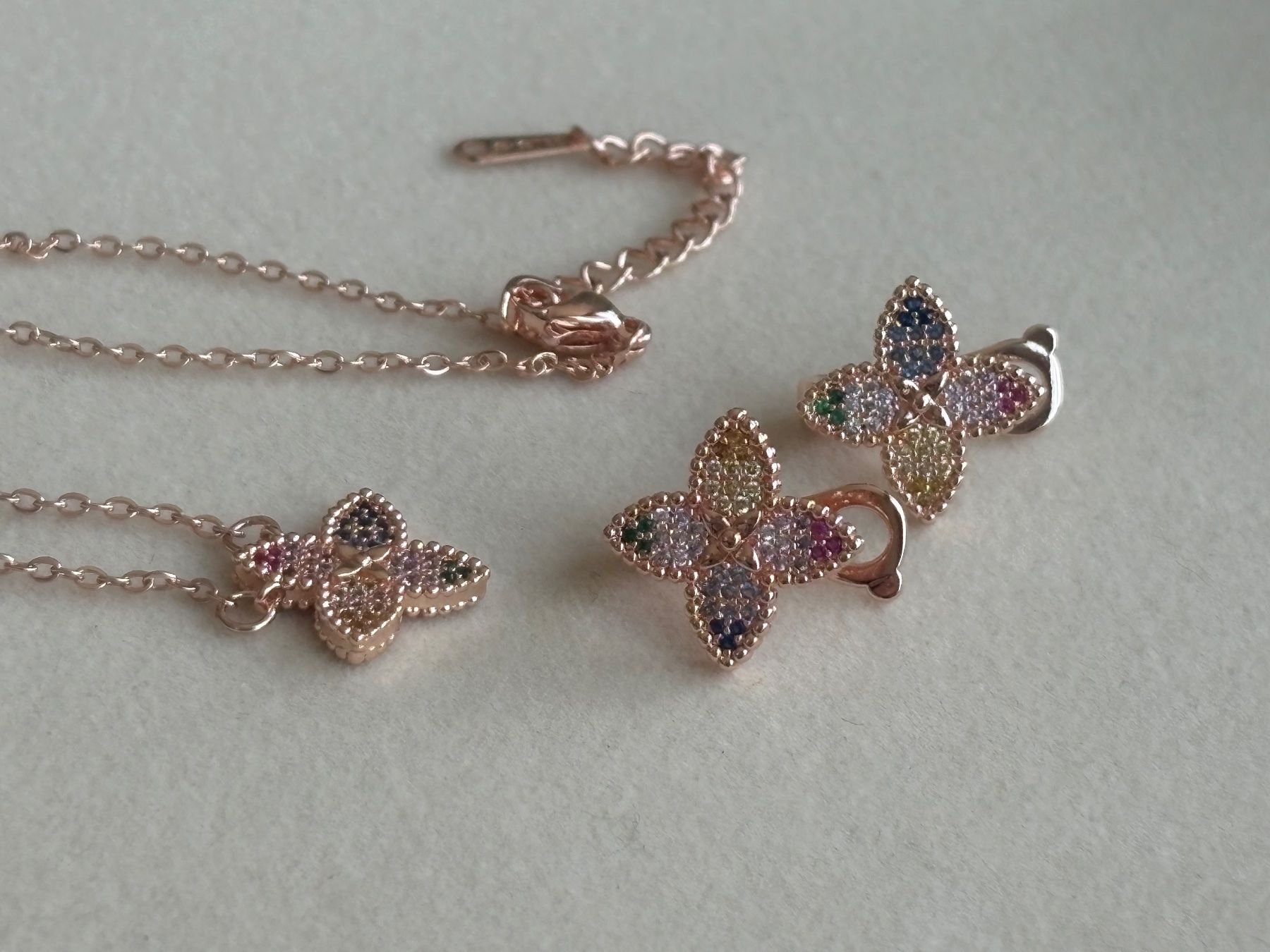 Catenine: Luxus Elegante Set Kette Ohrstecker Multicolore – Nuovo (secondo la descrizione) da Biel-Bienne venduto da Roserosse13 1
