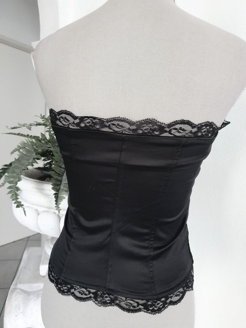 Altra biancheria intima: Gothic Corsage Satin m. Spitze Gr S – Usato da Münsingen venduto da BlackTears-3 5