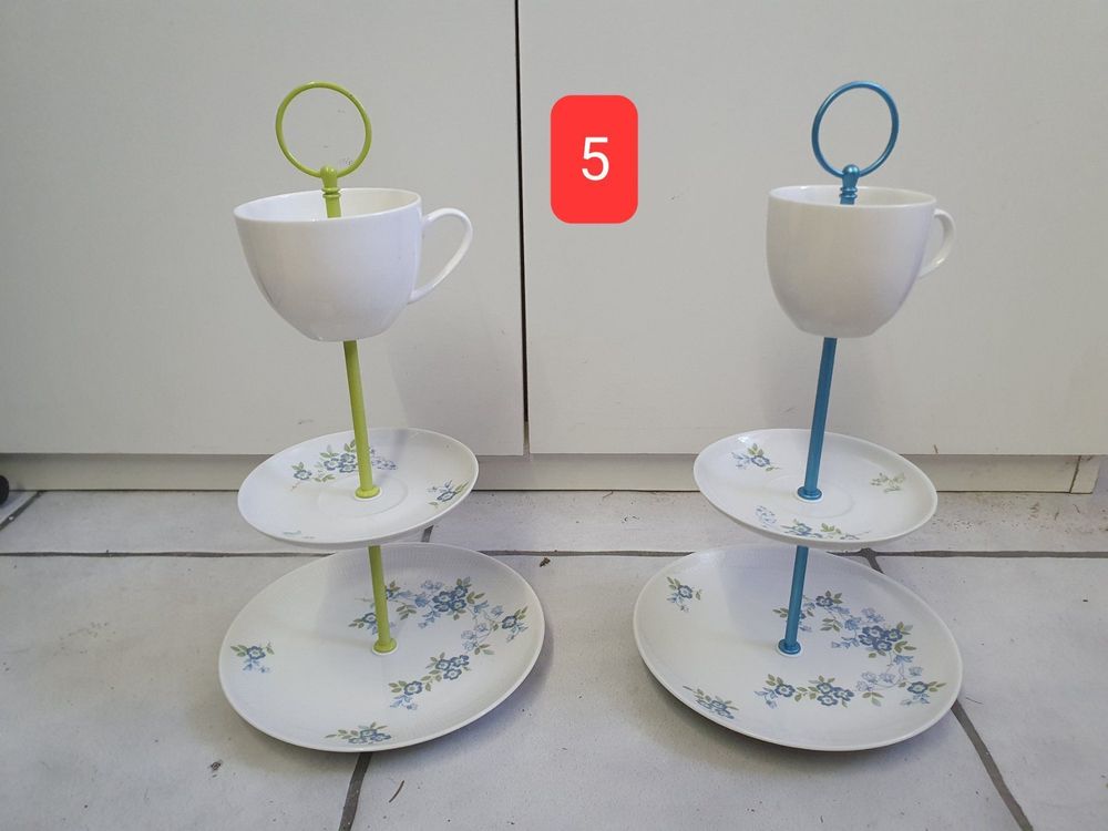 Set di Cinque Supporti per Tavolo dei Dessert, Decorazioni per Matrimoni, Alzata per Torte Nuziali