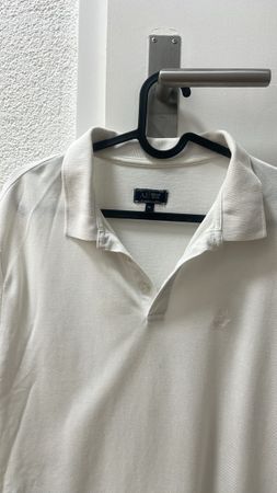 Sommerliches Armani Jeans Poloshirt, weiss, Grösse XL