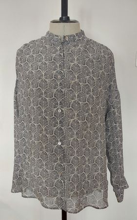 Bluse Windsor 42 Viskose mit Seide grau