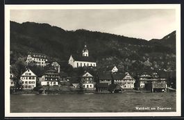 Walchwil am Zugersee, Uferpartie mit Kir