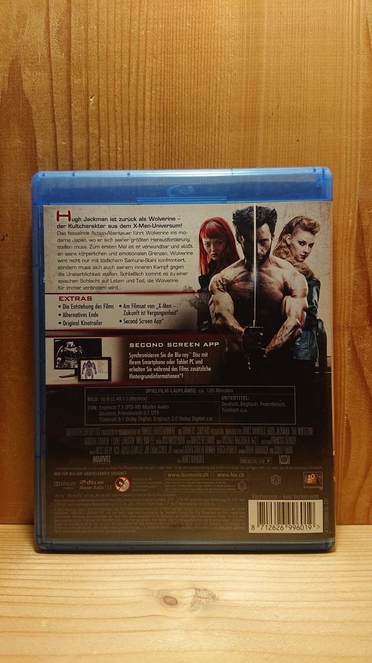 Tous les DVDs: WOLVERINE Weg des Kriegers Blu-Ray – D'occasion à Wilderswil par Exebub 1