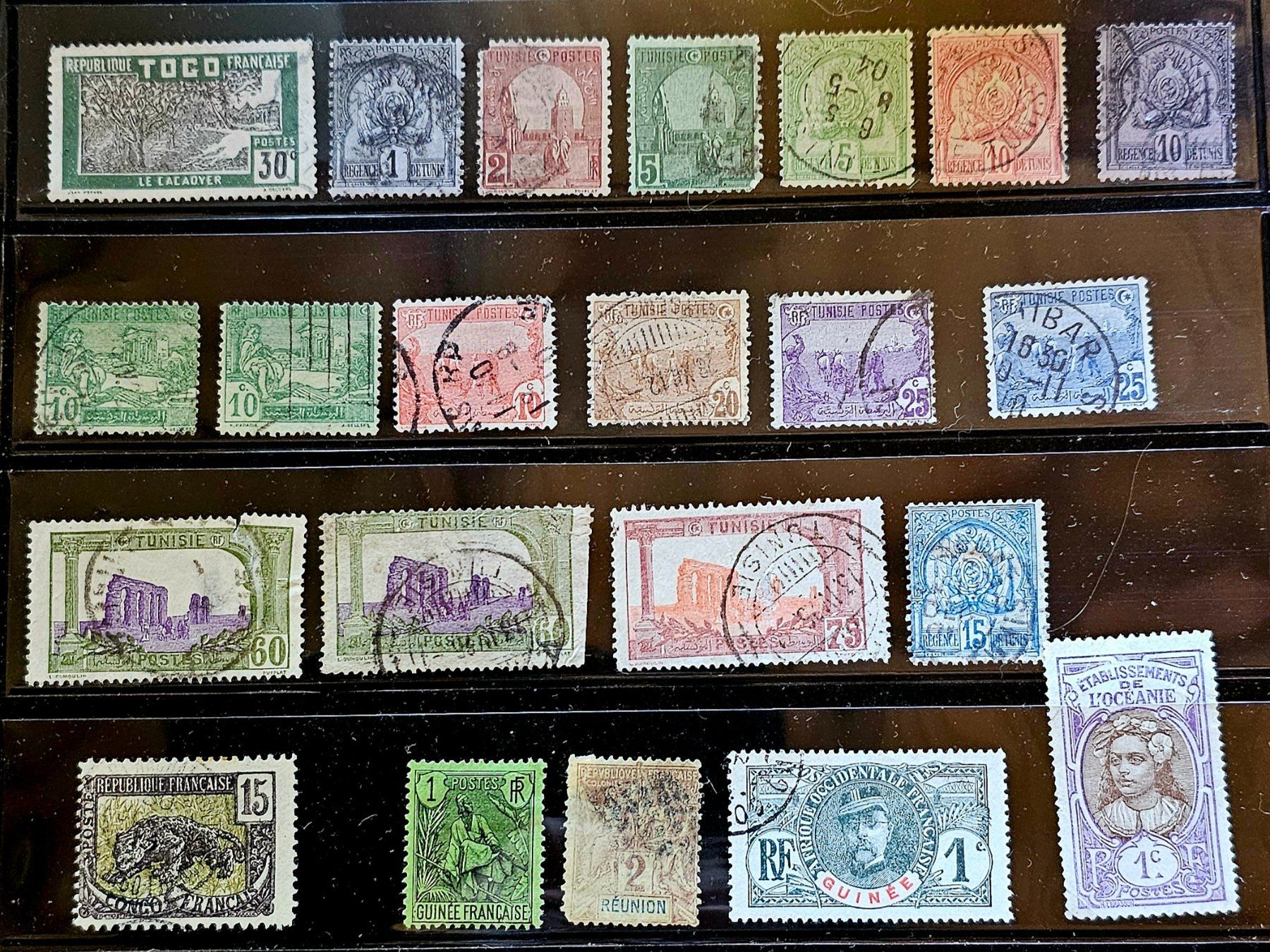 Tous les timbres: FRANCE colonies – D'occasion à Les Valettes par Nuba1