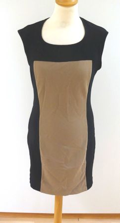 Eva & Lola - Etuikleid - beige / schwarz / beige - Grösse M
