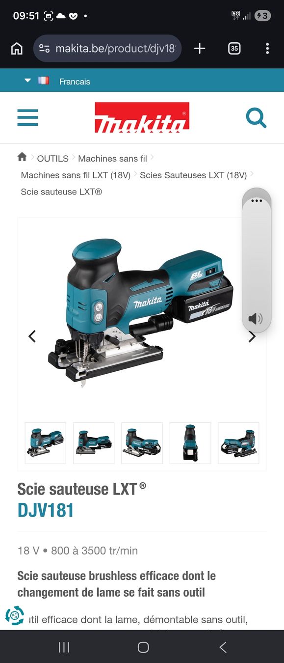 Makita Tutte le macchine: Machien makita occasion – Usato da Vugelles-La Mothe venduto da koz_q5v9 8
