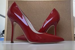 LIU JO red leather pumps