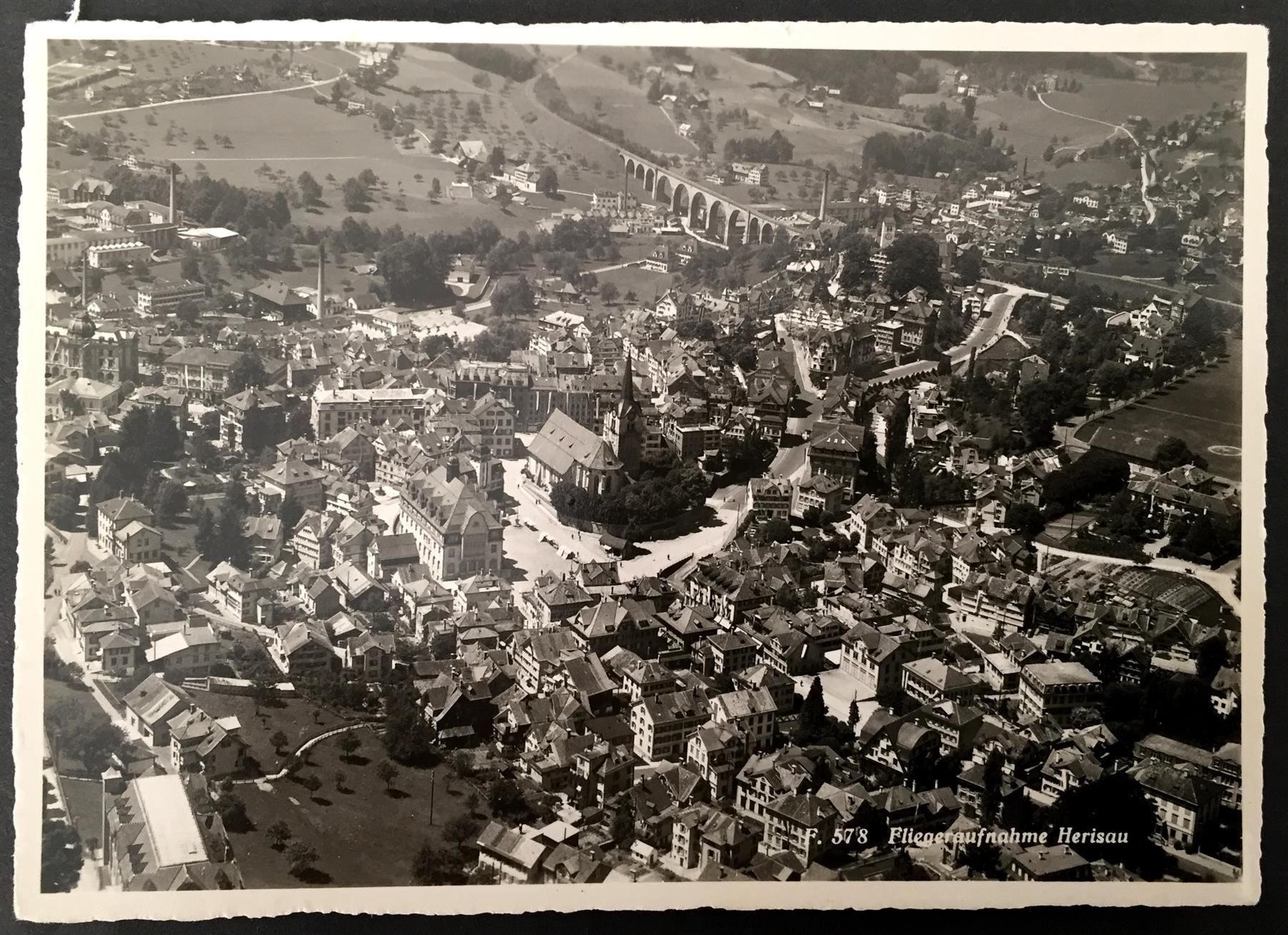 Cartes postales: HERISAU Flugaufnahme – D'occasion à Jona par philajona