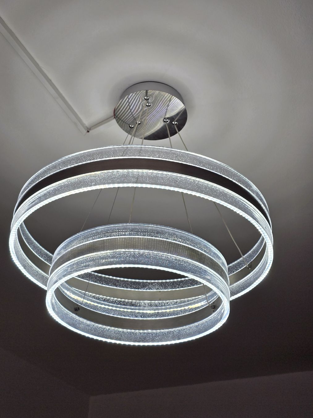Lampadari & plafoniere: LED Deckenleuchte zwei Ringe chrom Lucanda  – Usato da Rüti ZH venduto da ale_v8cn 1