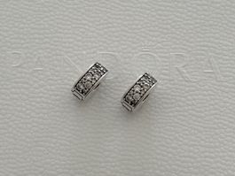 Original Pandora Klare Pavé Clips (2 Stück)