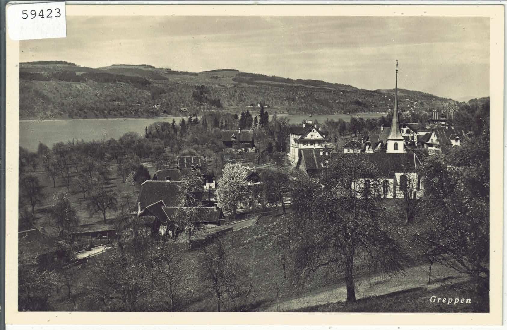 Cartoline postali: Greppen - Dorfansicht – Usato da Ettingen venduto da Kartenplanet