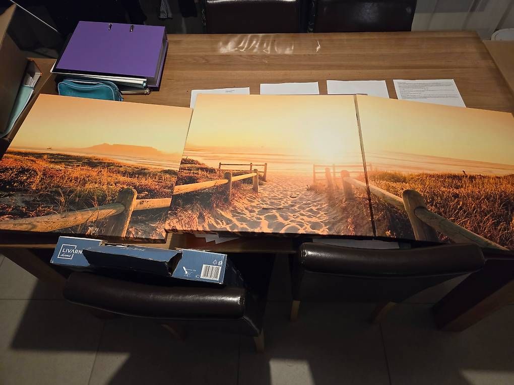 Dipinti: A vendre tableau en trois parties plage – Usato da Bulle venduto da mur_7mwd