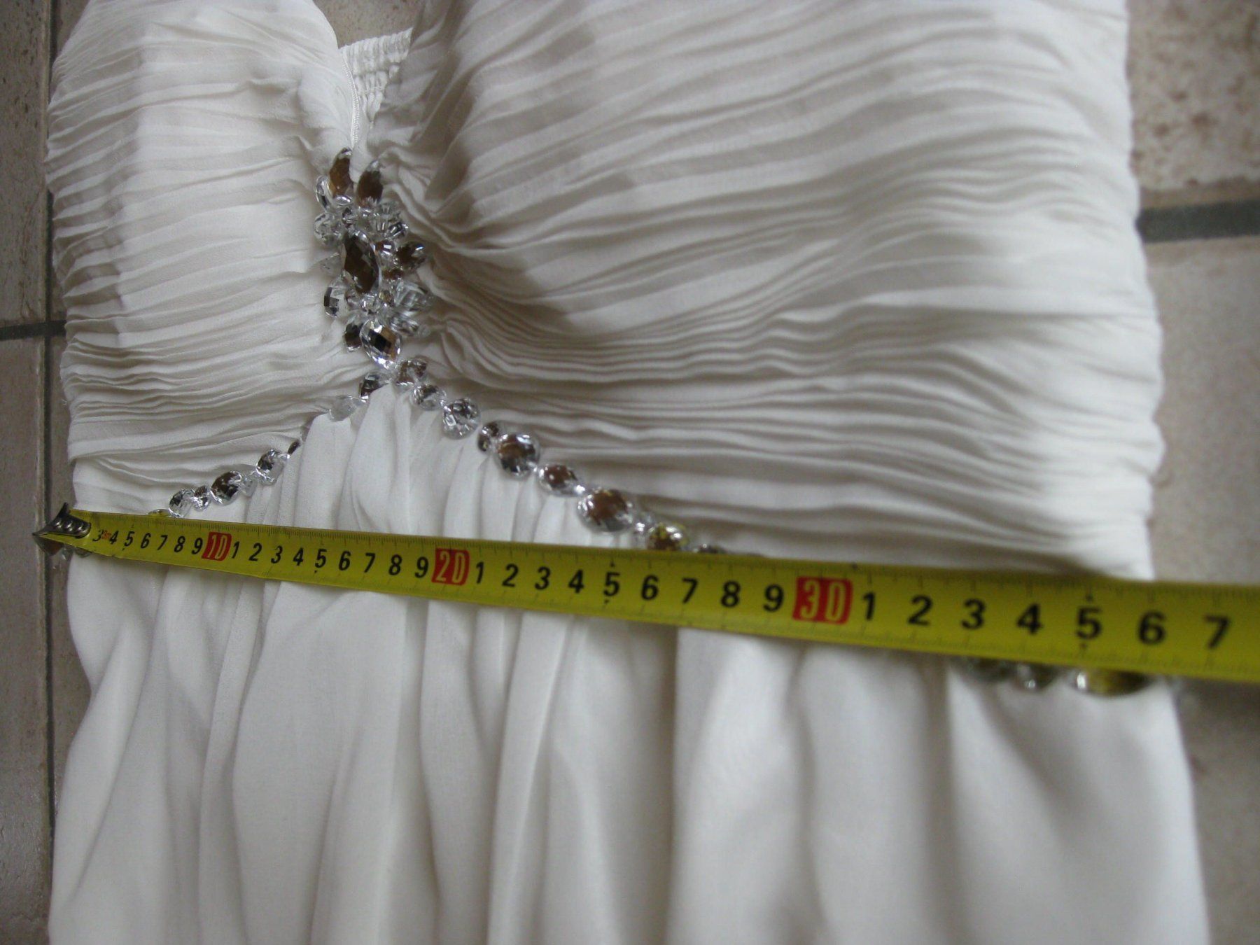 Vestiti: Princess Glitzerkleid weiss Gr.M/L/40/42 – Usato da Steinmaur venduto da Daka36 7