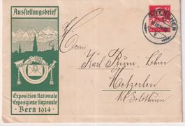 Y95) ) Ausstellungsbrief Bern 1914, sehe Scan
