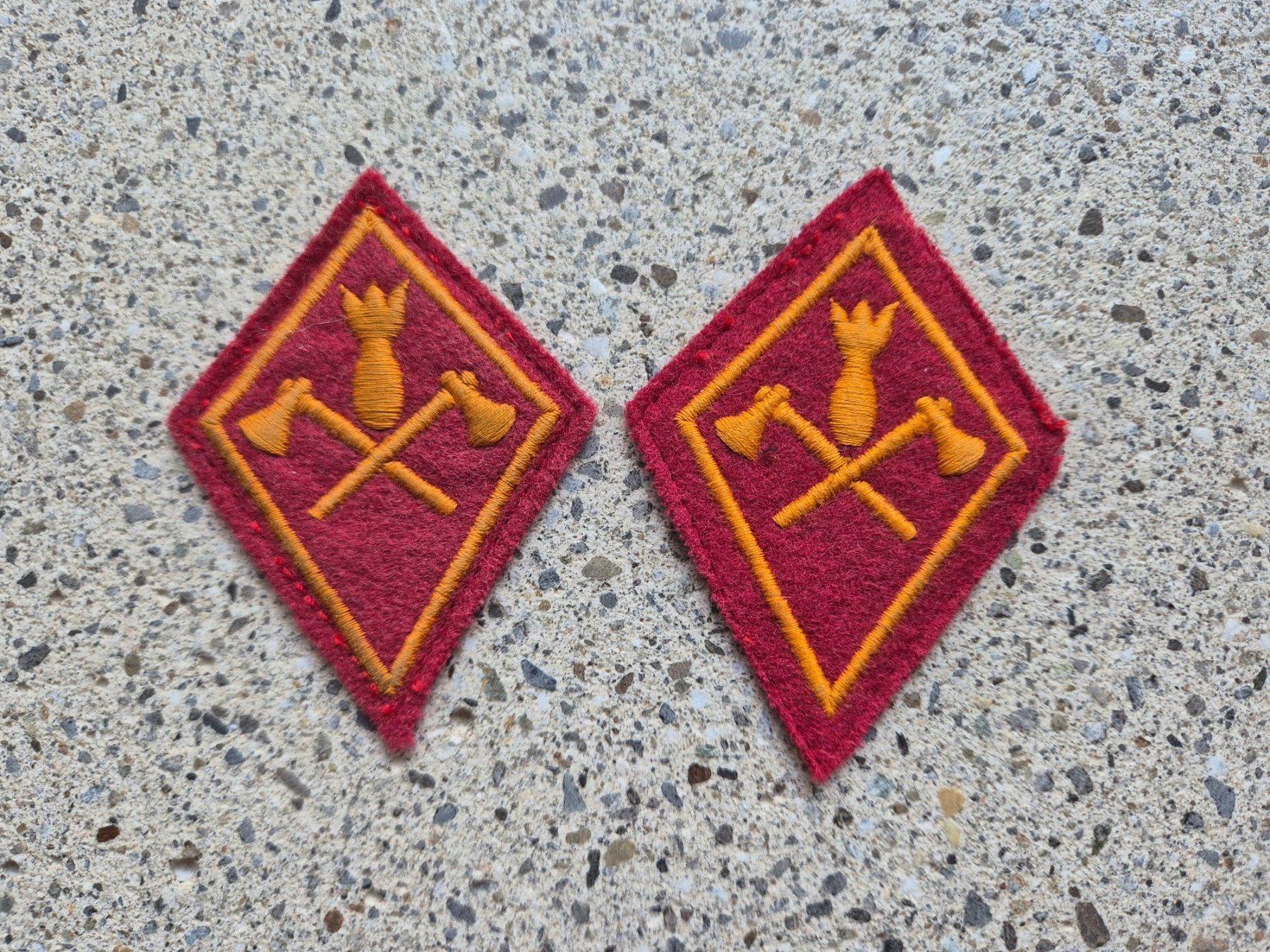 Schweizer Armee Placchette & Badge: *** Kragenspiegel / Kragenpatten *** – Usato da Riedholz venduto da fr_sIruP