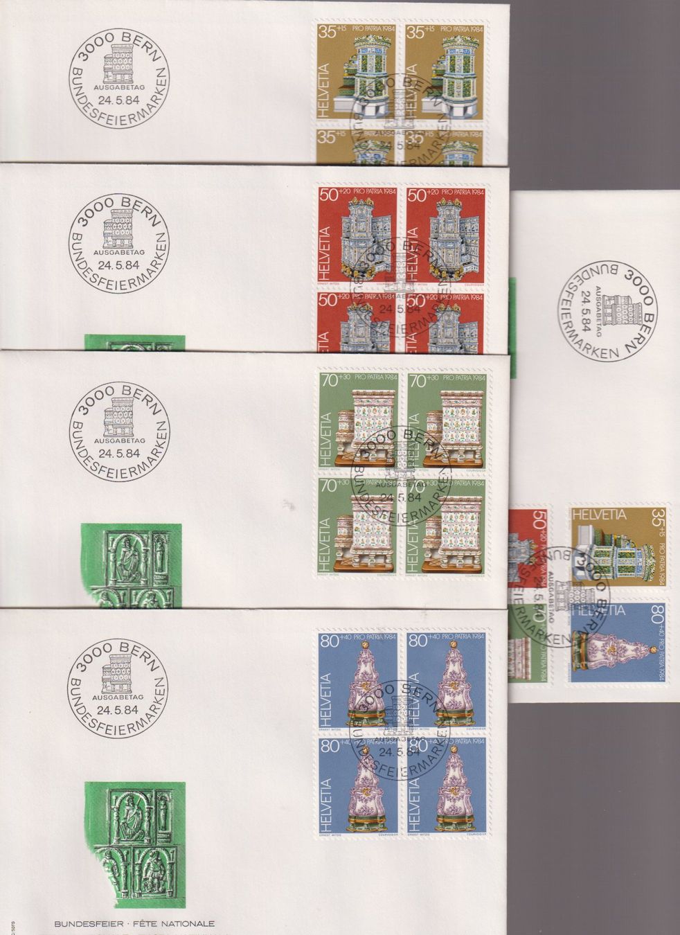 Tutti i francobolli: PJ-FDC-Serie 1984. Mit 4-er-Block's. – Nuovo (secondo la descrizione) da Koblenz venduto da Boerse6