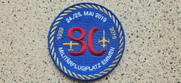 *** Badge 80 Jahre Militärflugplatz Emmen mit klett ***