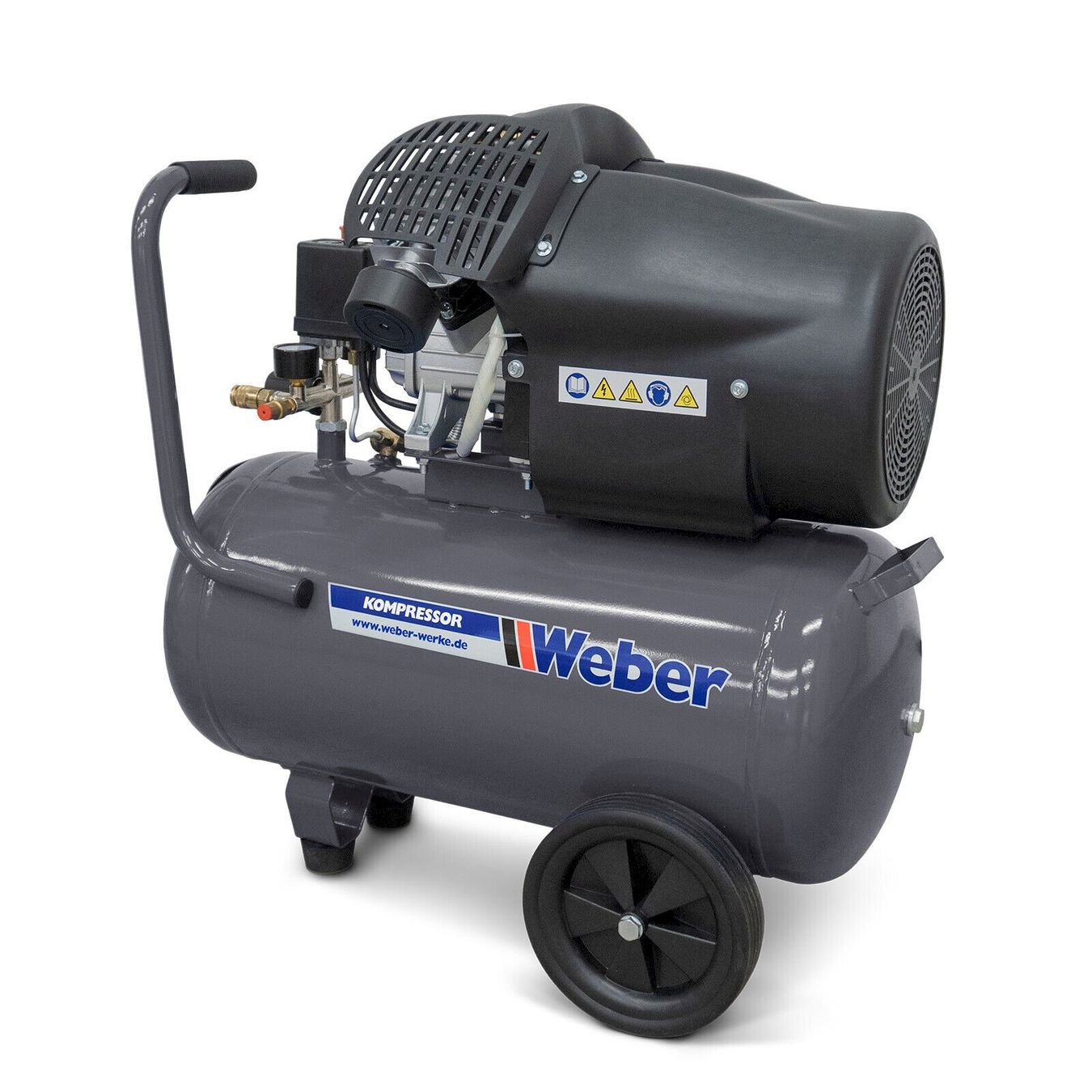 Compressori d'aria compressa: Weber 50L Druckluftkompressor 10 Bar – Nuovo e nell'imballaggio originale da Bottighofen venduto da zaap