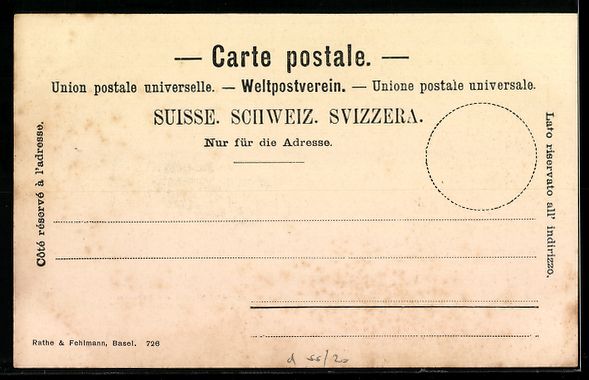 Cartoline postali: Litho Basel, Wettsteinbrücke mit Münst – Usato da Berlin venduto da bartko-reher 1