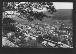 #Vallorbe VD , Vue générale , gel. 1921