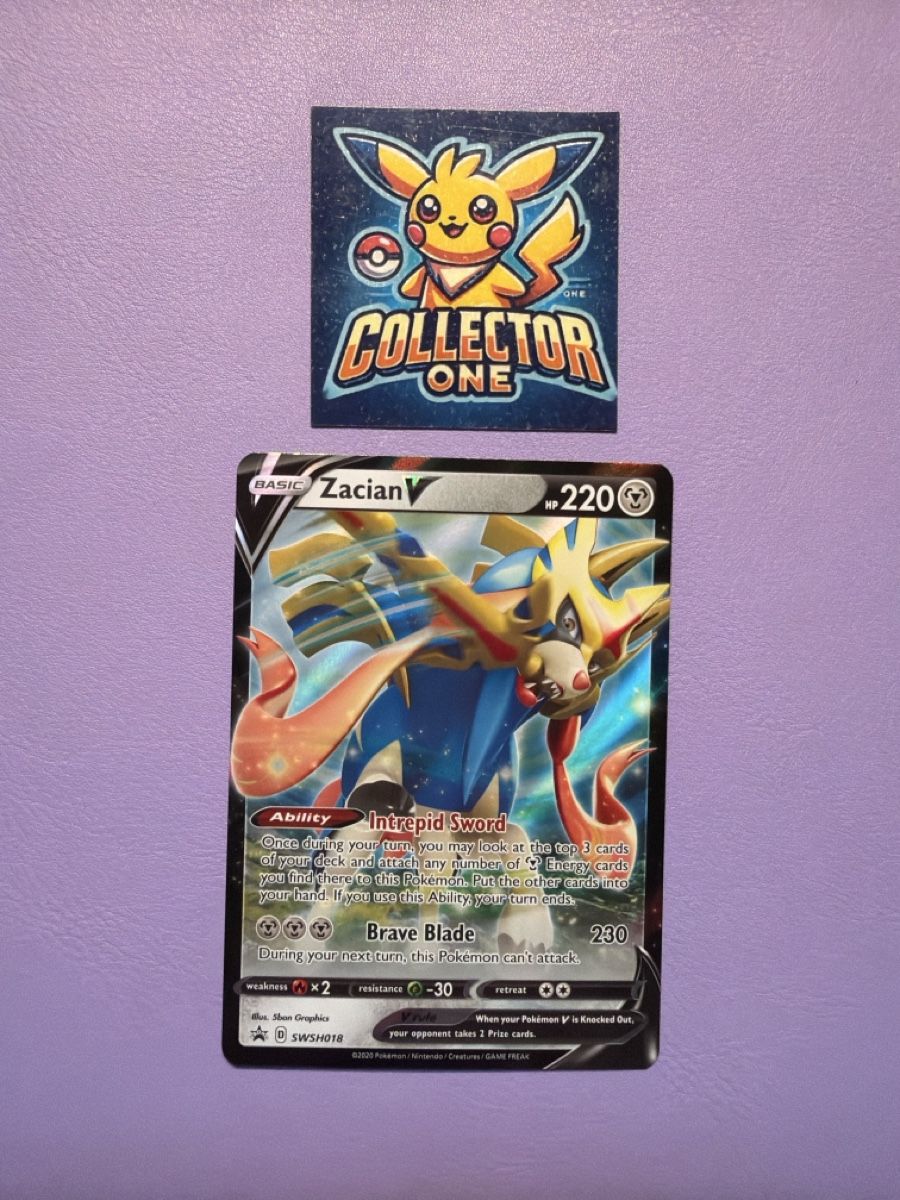 Pokémon Carte collezionabili: Pokemon Zacian V 2020 Selten – Nuovo (secondo la descrizione) da Lommiswil venduto da CollectorOne