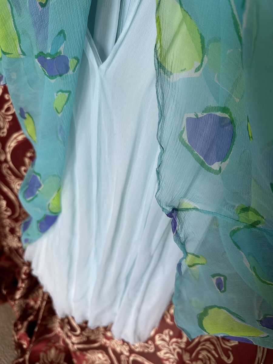 Kleider: Designer Sommer Kleid, handgenäht, S, türkis – Gebraucht aus Zollikon von into-the-west 7