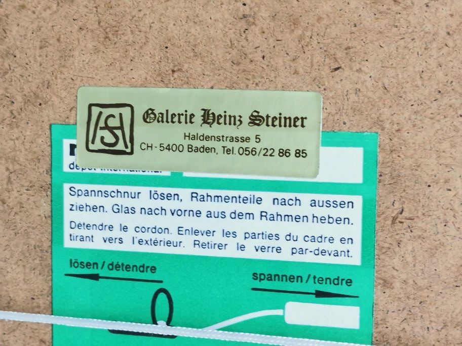 Foto & Immagini: Gerahmter abstrakter Originaldruck – Usato da Dänikon ZH venduto da Beldiwuffi 5