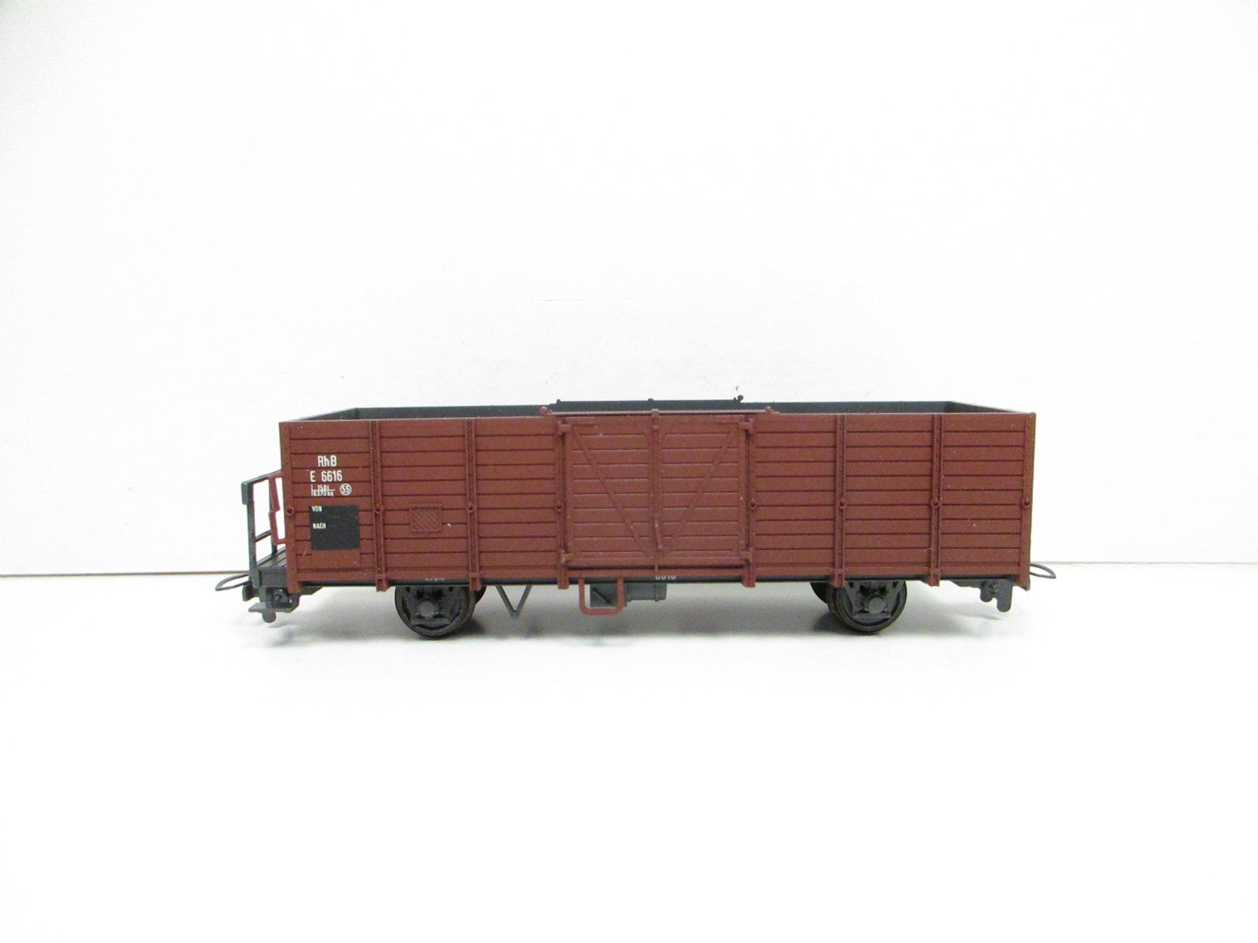 Bemo Modellini di ferrovie: Bemo H0m 2251 RhB Offener Güterwagen E 6616 – Usato da Olten venduto da Heinrich875 2