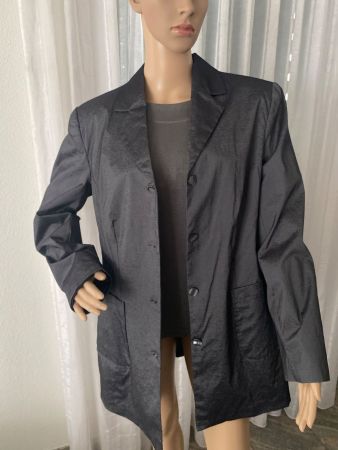 Einzigartiges Blazer-Twin-Set mit schönem Seidenglanz, Gr.42