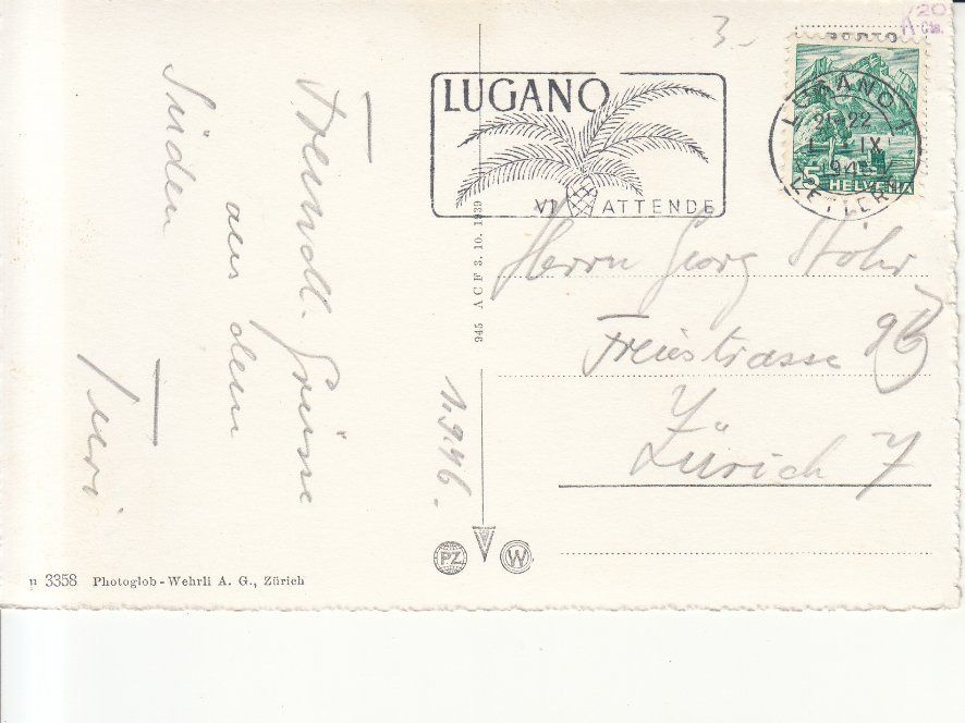 Cartoline postali: Gandria 1946 – Usato da Bürglen TG venduto da StampGraf 1