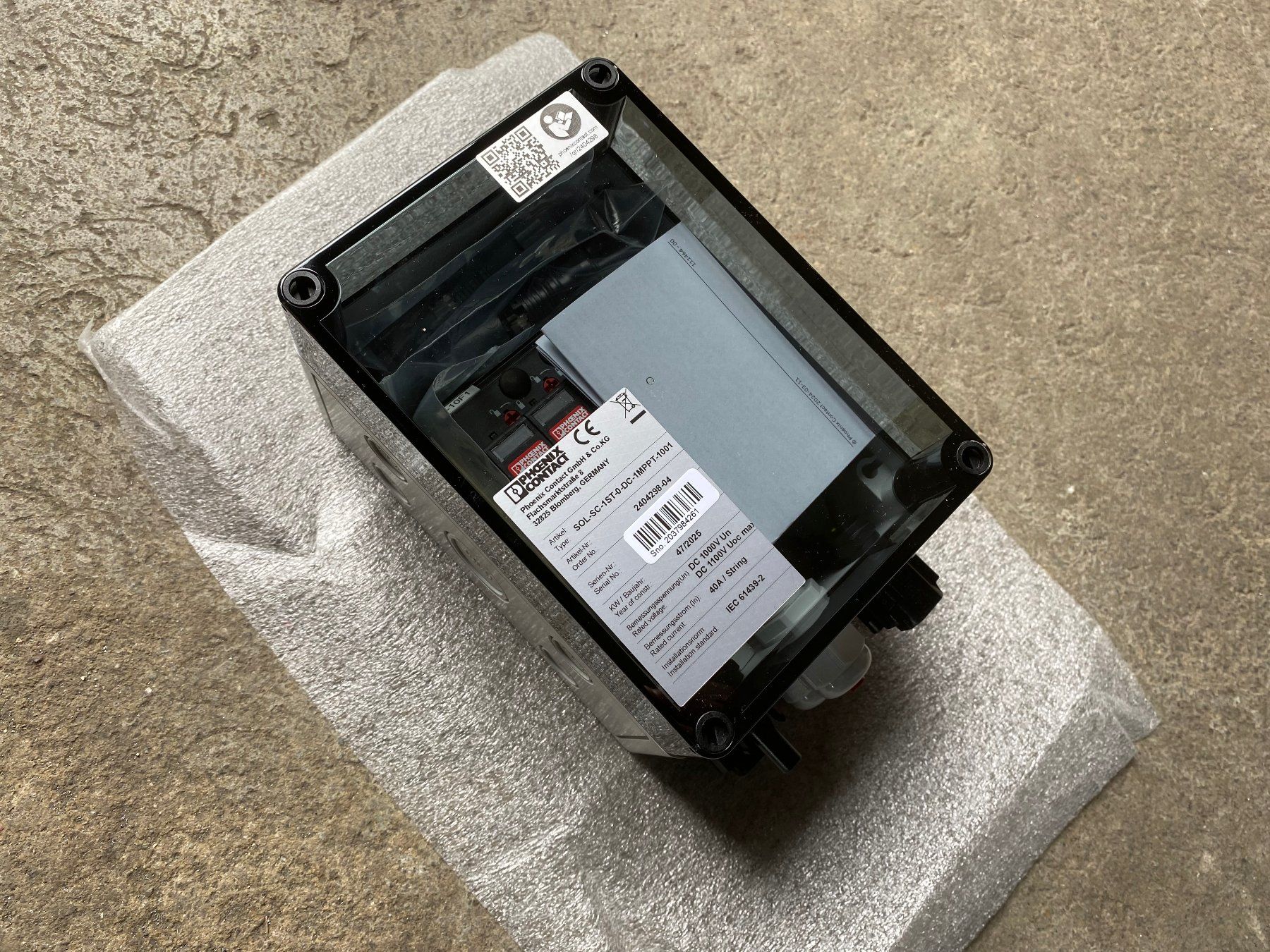 Solargeräte und Solarprodukte: Aanschlusskasten Phoenix Contact Solaranlagen /401B – Neu und originalverpackt aus Zürich von LUIS-B 2
