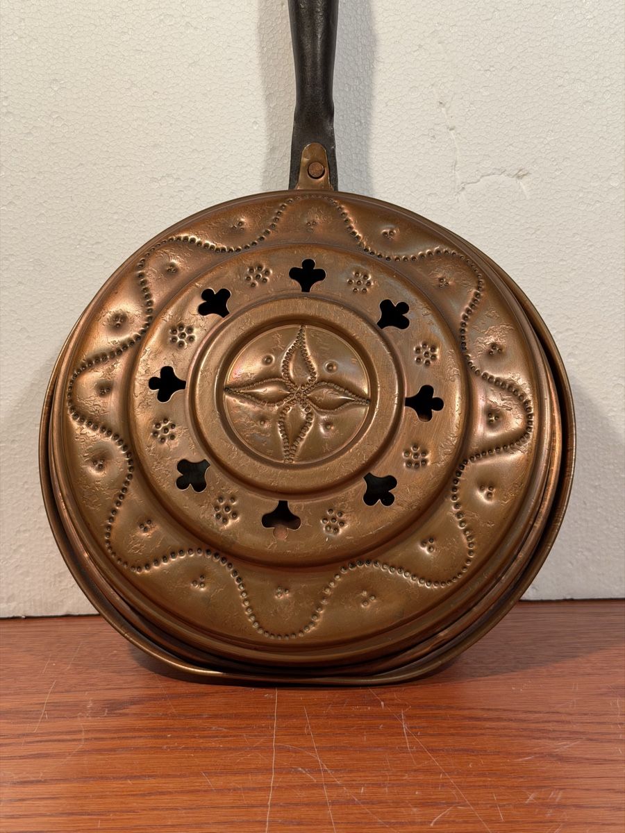 Tutte le decorazioni: Antique Bed Warmer - Copper and Wood - Charming Decor – Usato da Lausanne venduto da vas_cdb2 1