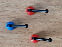 Lego - Leviers de vitesse pour auto (2x rouge, 1x bleu)