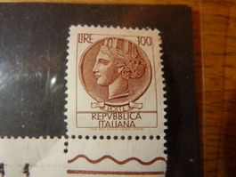 Briefmarke 100 Lira italienische