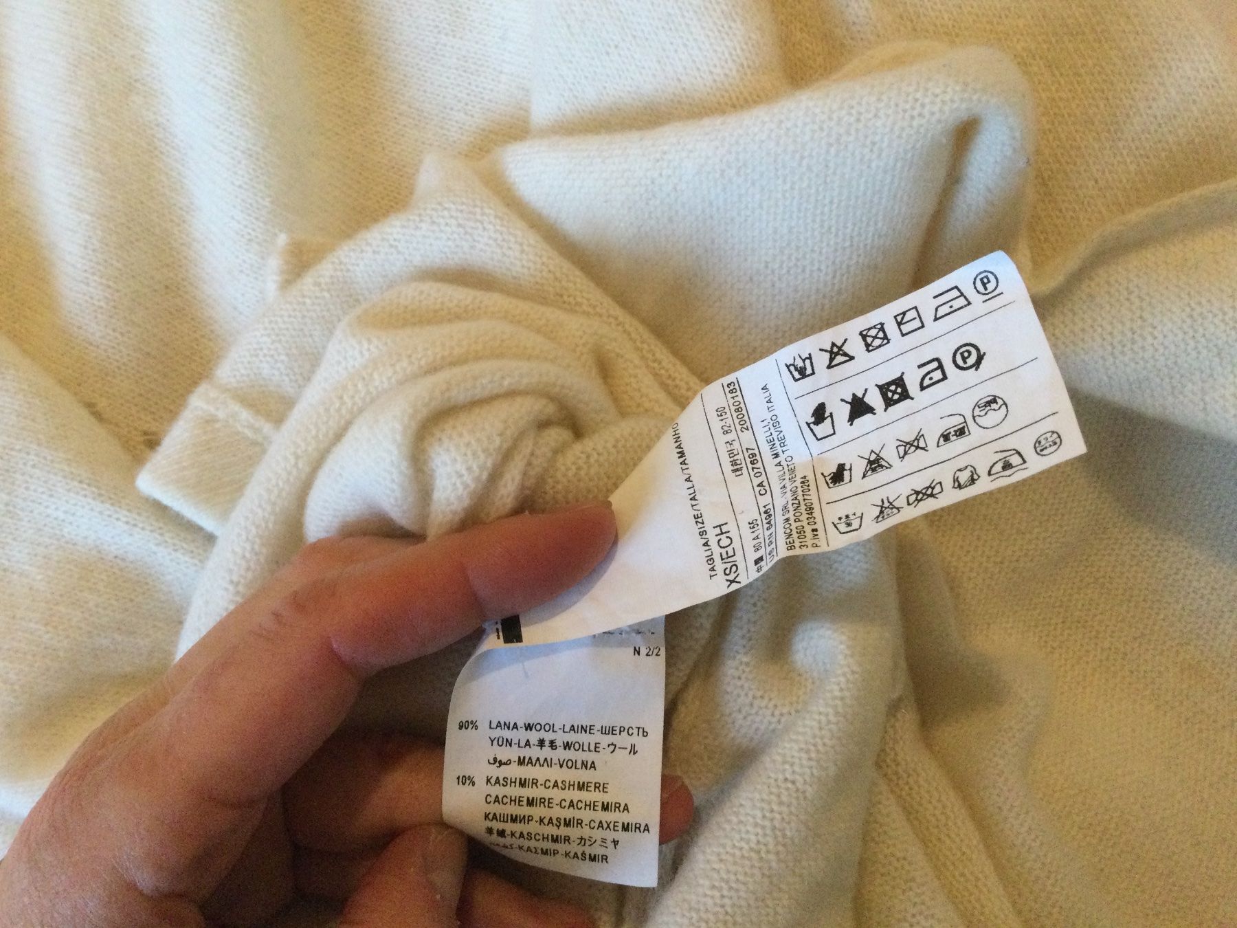 Sisley Maglioni & Felpe: Sisley  Pullover - cremefarbig - aus Wolle – Usato da Zürich venduto da Janakpur 3