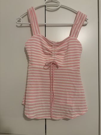 Damen Top gestreift rosa weiss Grösse S guter Zustand