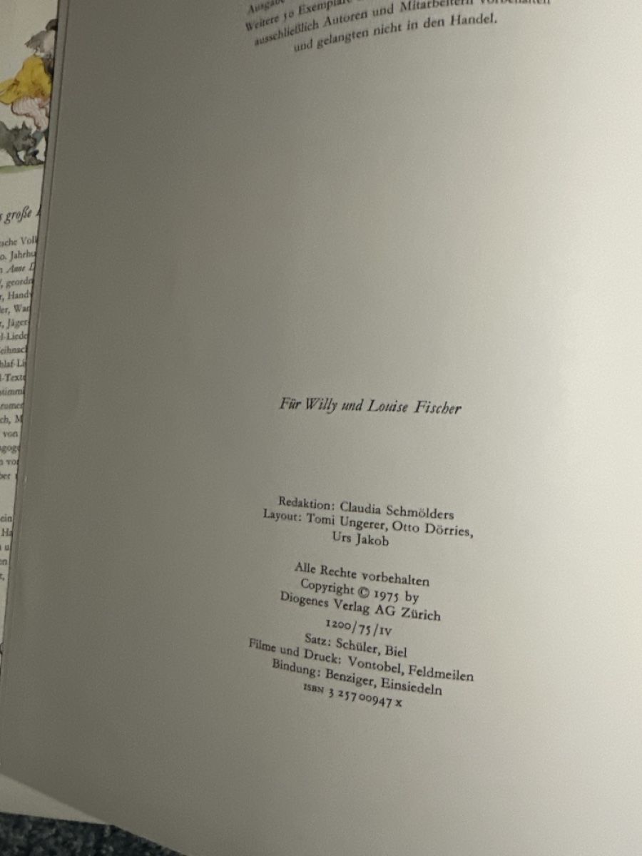 Bücher: Das grosse Liederbuch und Märchenbuch III – Gebraucht aus Baltschieder von YmroBe 2