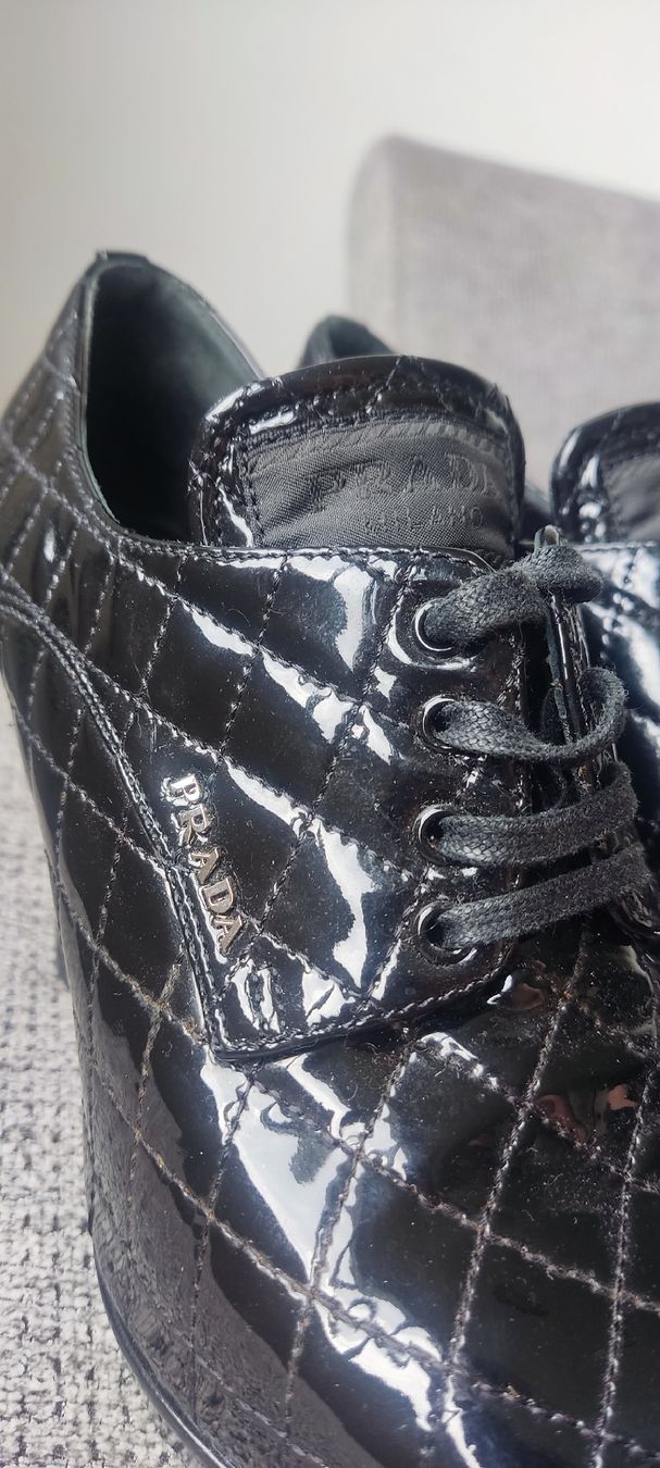 Prada Scarpe da donna: Prada Patent Leather Quilted Heels, Black, 39 – Usato da Zürich venduto da alu_dzr7 4