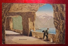 Axenstrasse, Vierwaldstättersee 1908