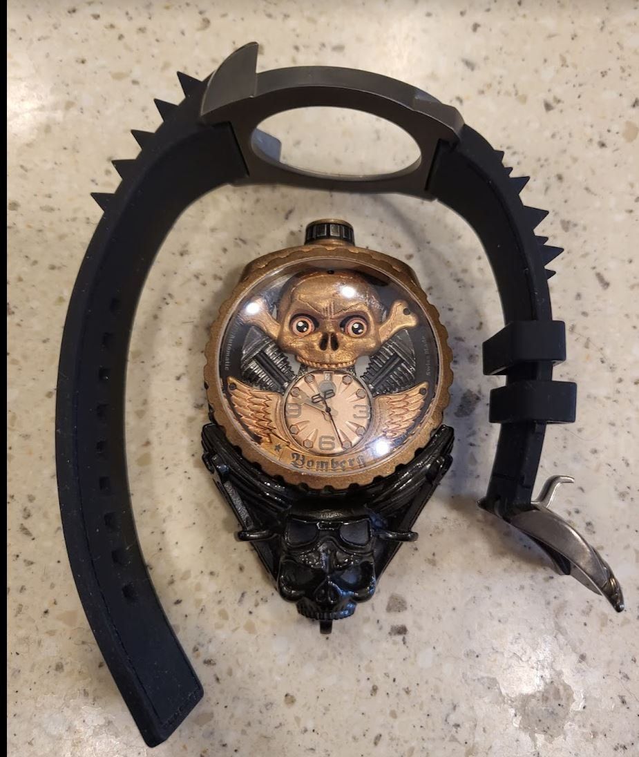 Bomberg Montres: Bomberg Bolt-68 Skull Rider Bronze Automatic – Neuf (Voir description) à Chabrey par Horology 3