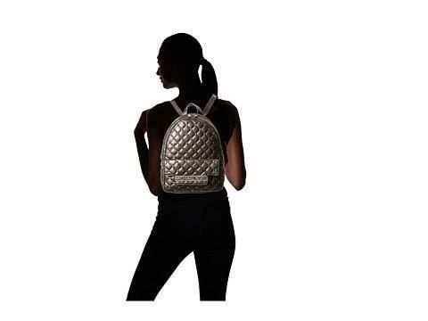 Michael Kors Zaini: Original MICHAEL KORS Rucksack Tasche Leder Platin Metallic – Usato da Suhr venduto da 1stclass 1