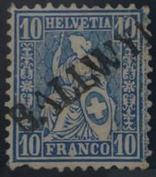 CH - Sitz. Helvetia - Zst Nr. 31 - Stabstempel Ballwyl