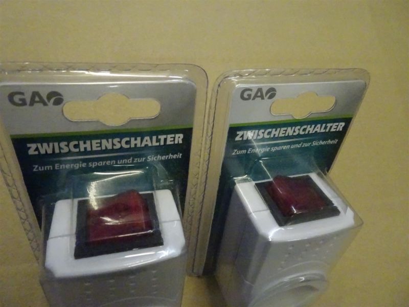 4 Stück Kippschalter 230V 2A - Ein/Aus Schalter Für Lampen & Kleingeräte