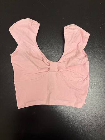 Rosa Damen Sommer Top mit kurzen Ärmeln, Grösse M