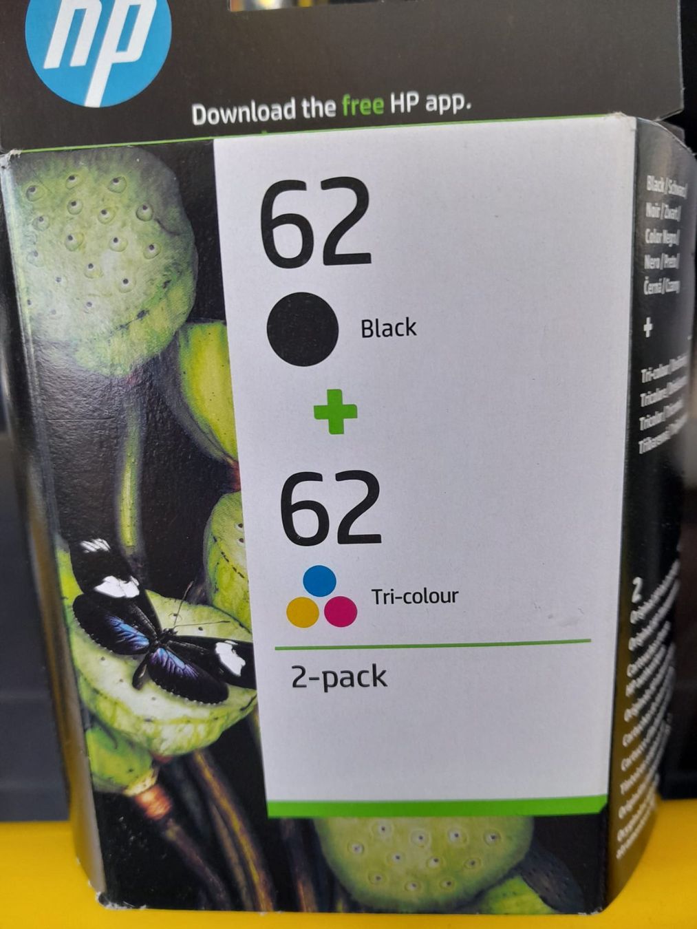 Hewlett Packard Druckerpatronen & Toner: Druckerpatronen HP 62 Farbe und Schwarz – Neu und originalverpackt aus Escholzmatt von RononDex